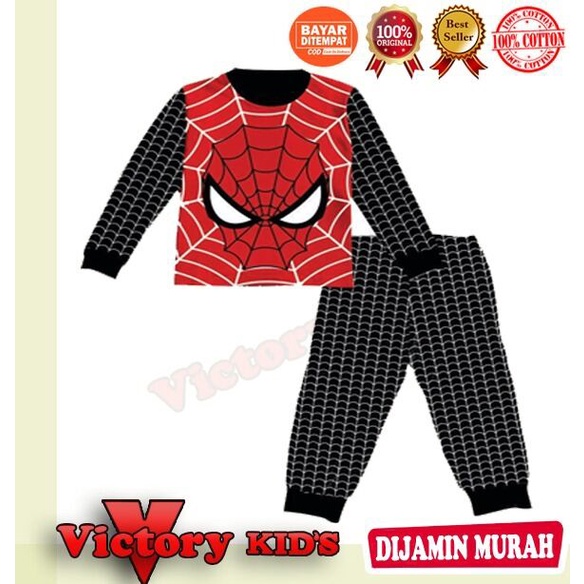 Victory kid's setelan/piyama tangan panjang anak laki-laki 1-10 thn