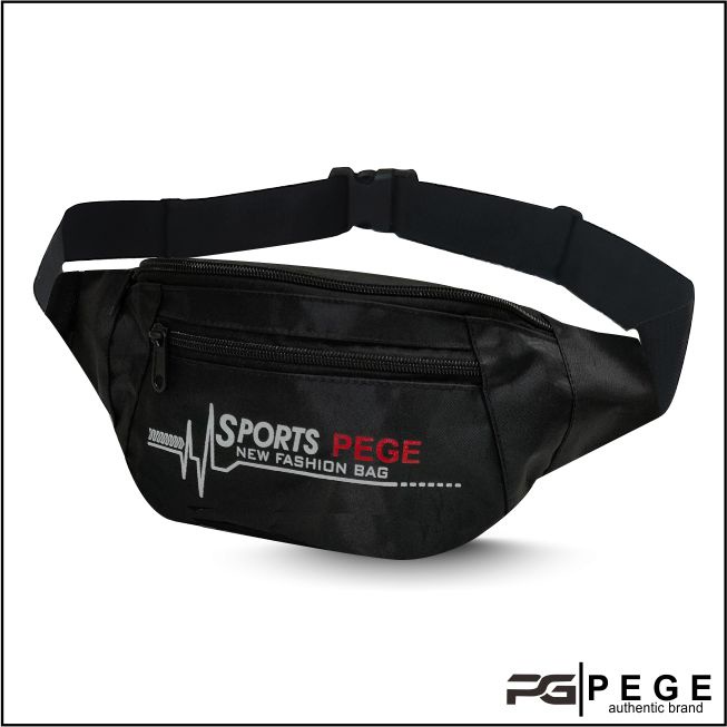 Tas Waistbag Keren Kasual PEGE Untuk Pria Bisa Dipakai Untuk Tas Pinggang Dan Selempang - PG 8916