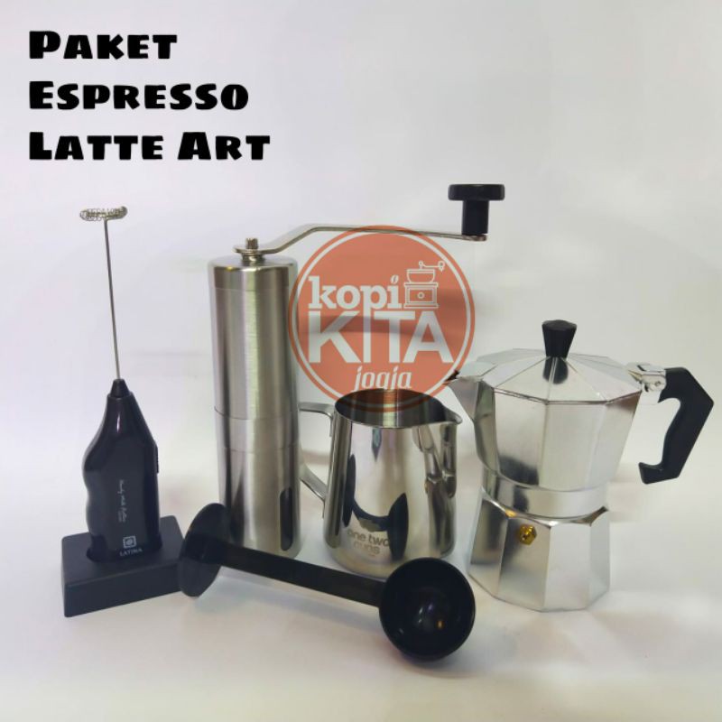 paket ekspresso latte art coffee