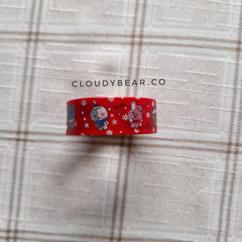 

washi tape bt21 natal