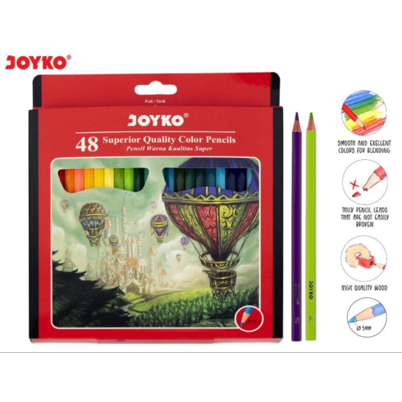 

Pensil Warna Joyko Panjang 48 Warna