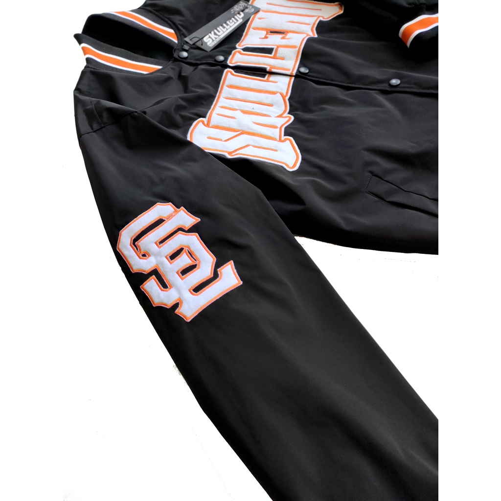 SKULLEND Jaket Varsity Baseball Bordir Pria Wanita