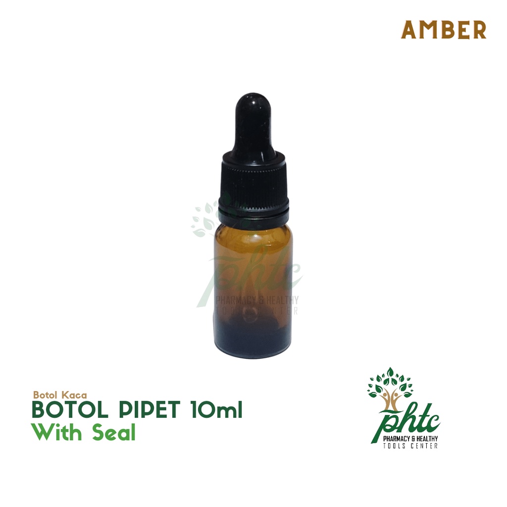 Botol Kaca Amber Tebal Pipet 10ml