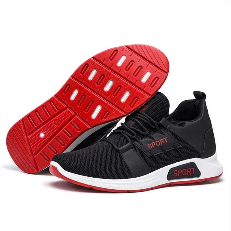 Sepatu Sneakers Sport Running Pria Import - Hitam