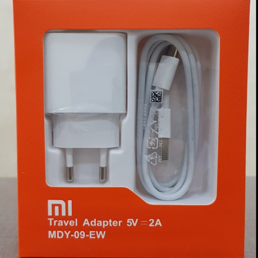 Charger Xiaomi Redmi Note 7 Mdy - 09 Ew Original Plus Kabel Type C