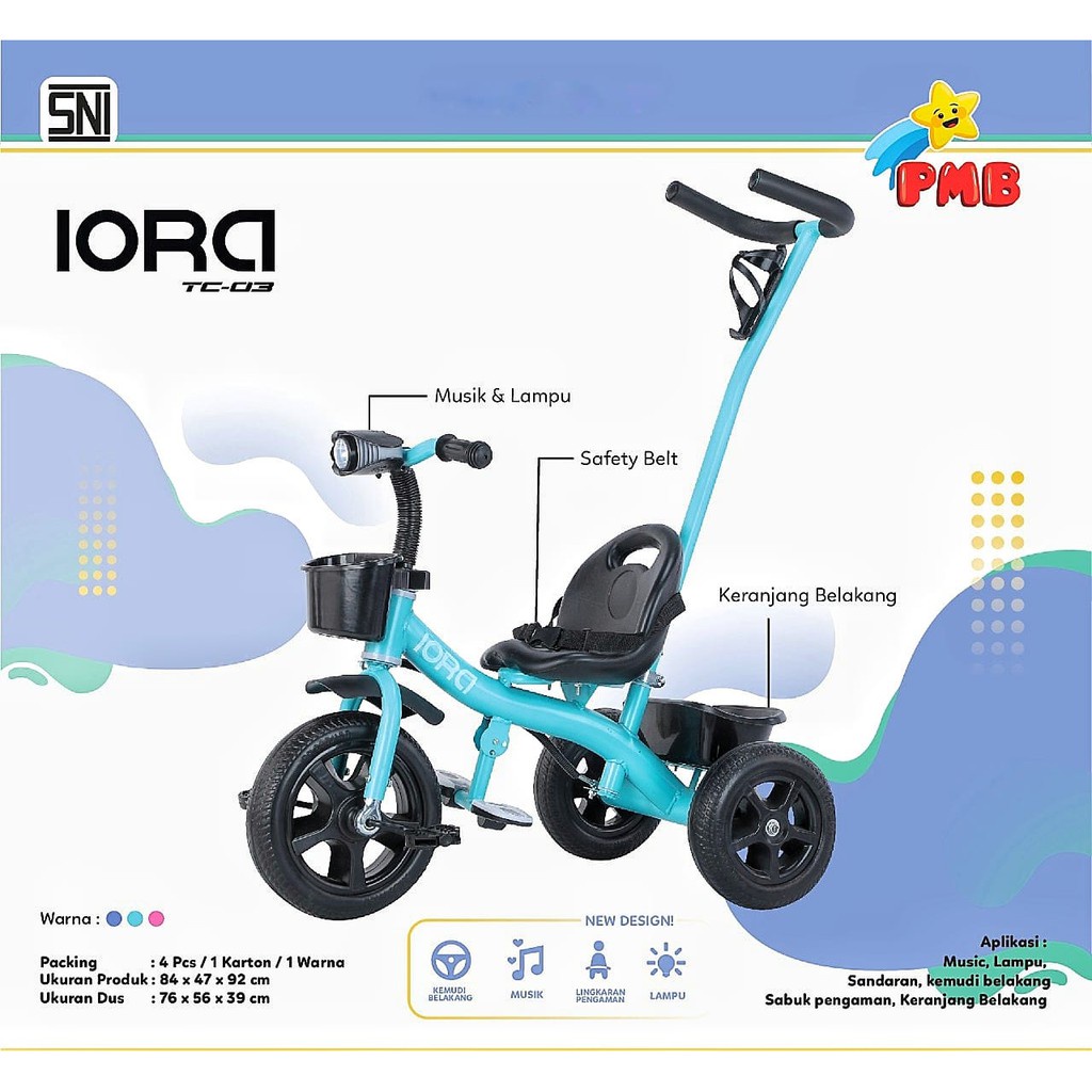 PMB IORA TC03 Tricycle Sepeda Roda Tiga