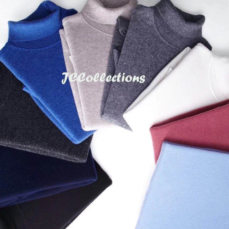Sweater Turtleneck Big Size 3XL Pria Rajut /  Knitting Jumbo Sweater Roundhand - JCCollections-2