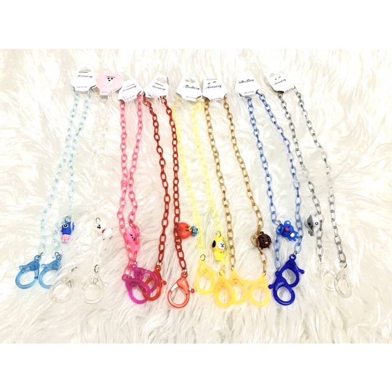 Rantai Masker Anak BTS BT21 Kalung Masker Strap Boneka Murah