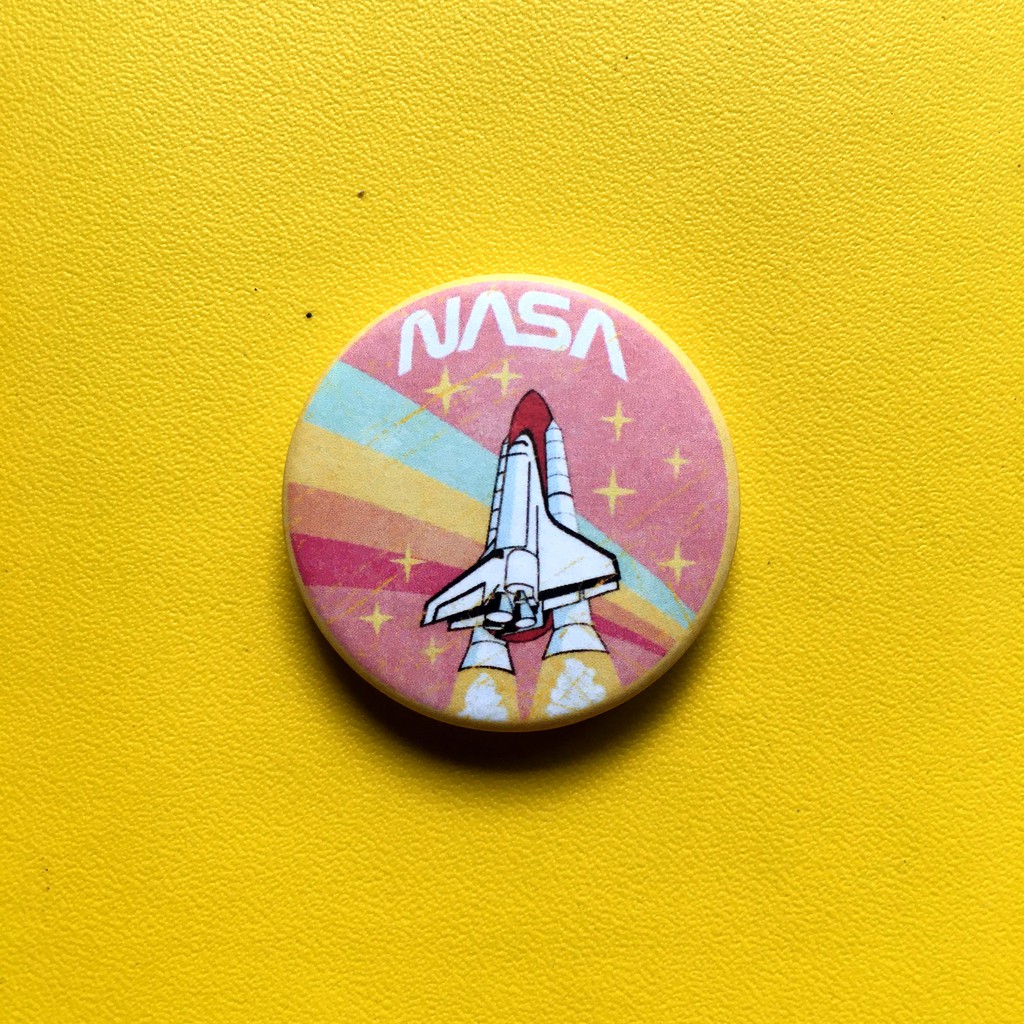 NASA Pink Pin Button 32