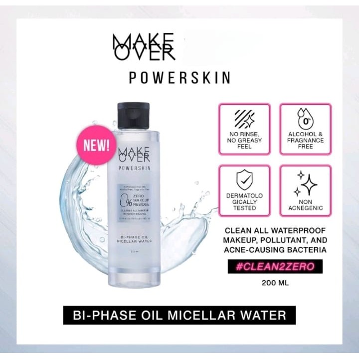 Make Over Powerskin Bi-Phase Oil Micellar Water 200ml