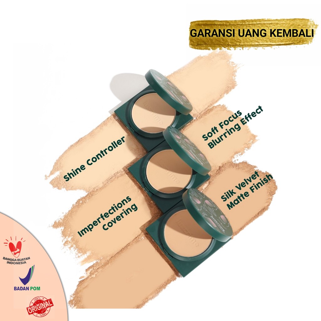 Luxcrime Blur &amp; Cover Two Way Cake - Bedak Padat