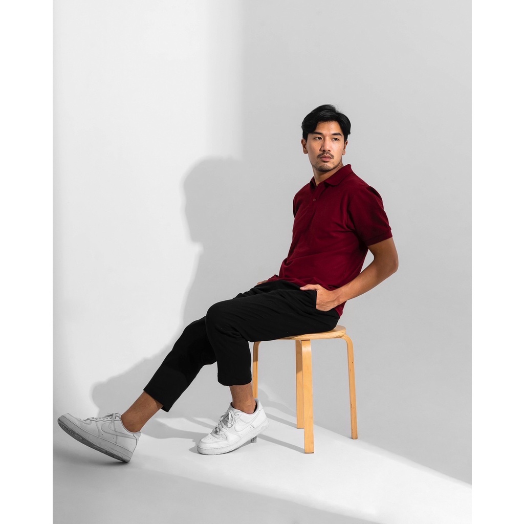 AKITA POLO SHIRT - Kaos Polo Pria in Maroon (Merah)