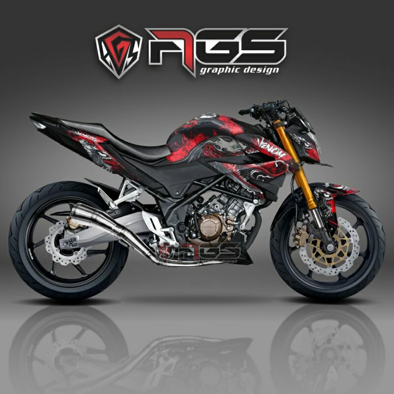 DECAL HONDA CB150R  VENOM FULL BODY - STIKER CB150R - STIKER KEREN
