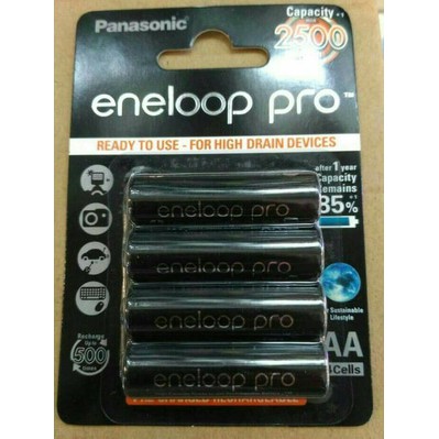 Baterai-Batery Power Full Rechargeable Eneloop Pro 2.500mah Set 4Pcs