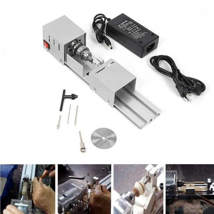 Mesin Milling Bending Bubut Bandsaw | Mesin Bubut Mini Wood Metal Working Diy Tool 96W - Hxl-2019-7