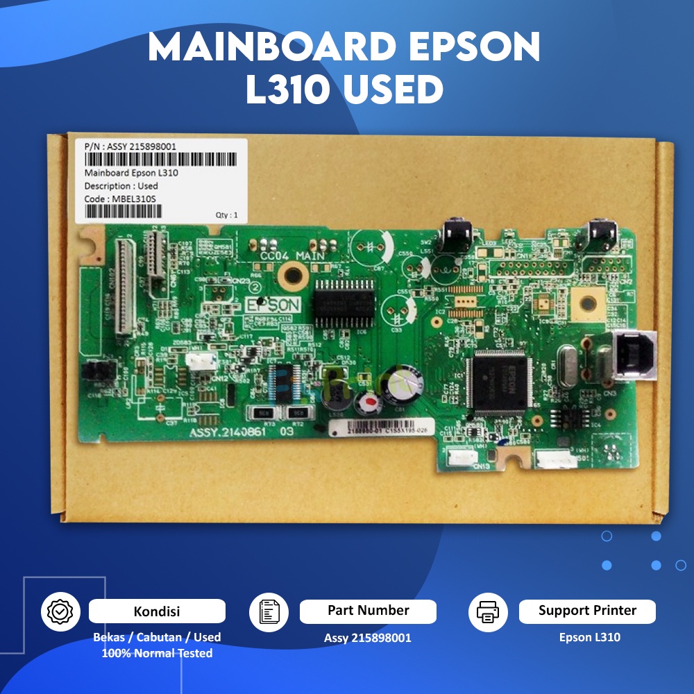 Board Bekas Printer Epson L310,Motherboard L310 Used