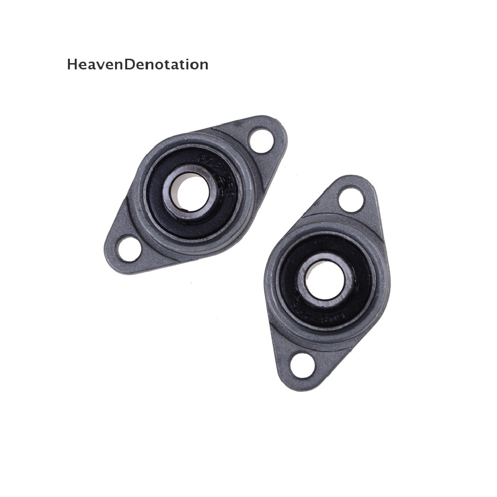 [HeavenDenotation] 2Pcs 12mm Bore Diameter KFL001 Pillow Block Bearing Flange Rhombic Bearings