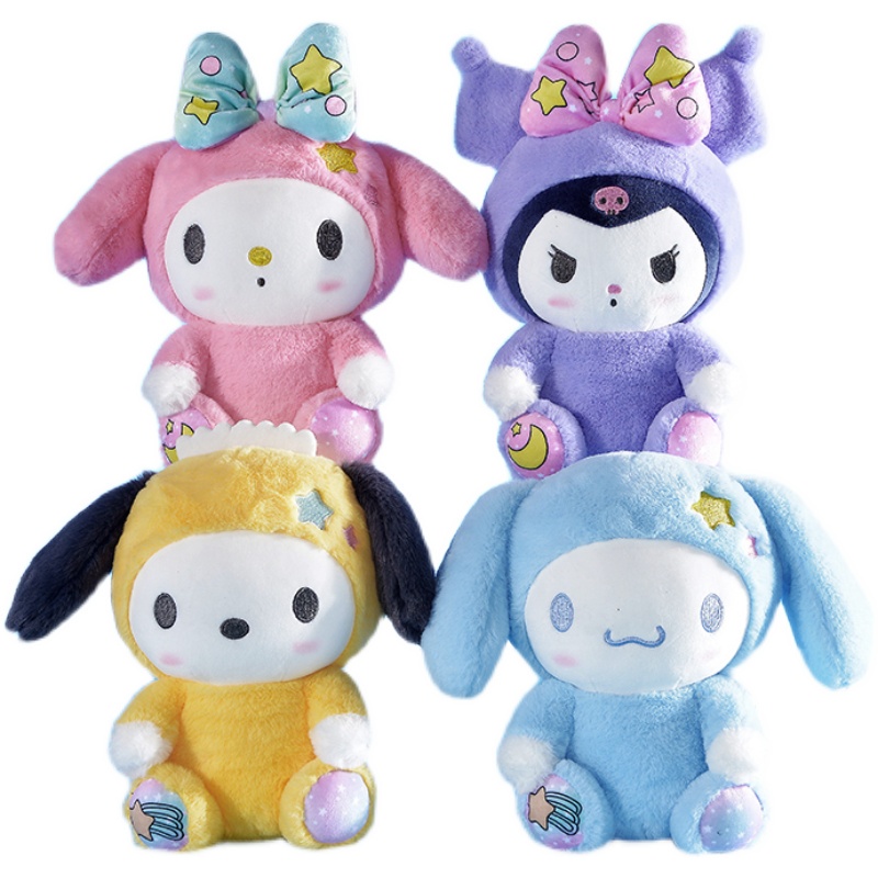 Mainan Boneka Stuffed Plush Kartun Anime Sanrio Sakura Kuromi Mymelody Hello Kitty Cinnamoroll 23cm Untuk Hadiah Anak