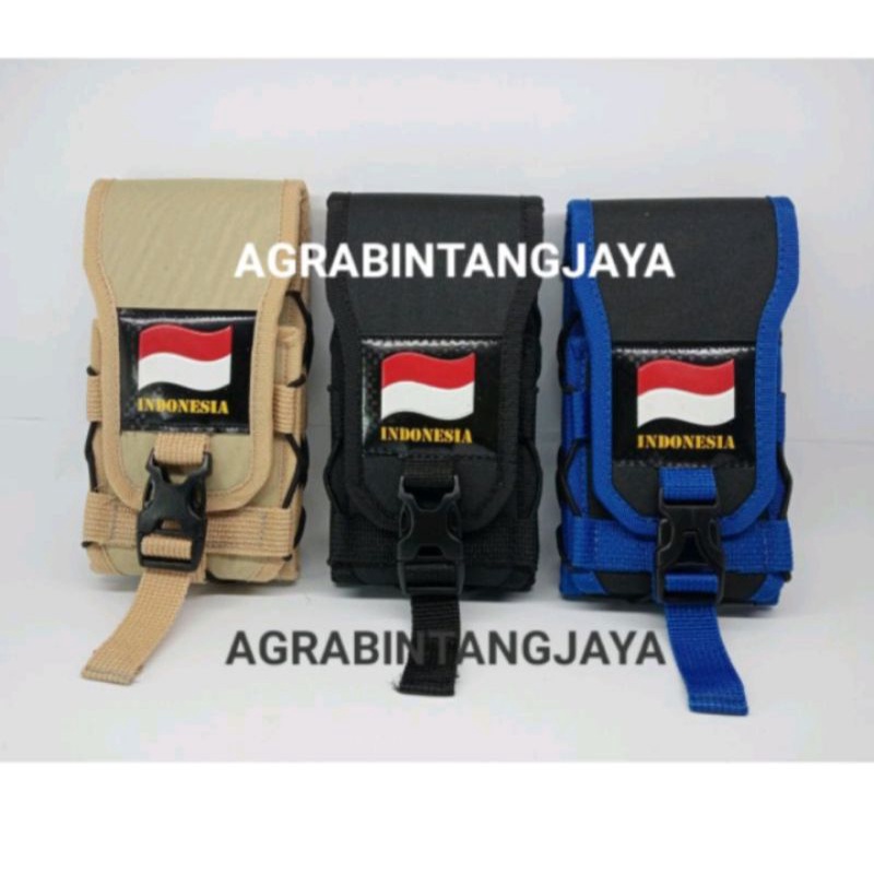 SARUNG HP PRIA  LOGO BENDERA SARUNG HANDPHONE PINGGANG LOGO INDONESIA