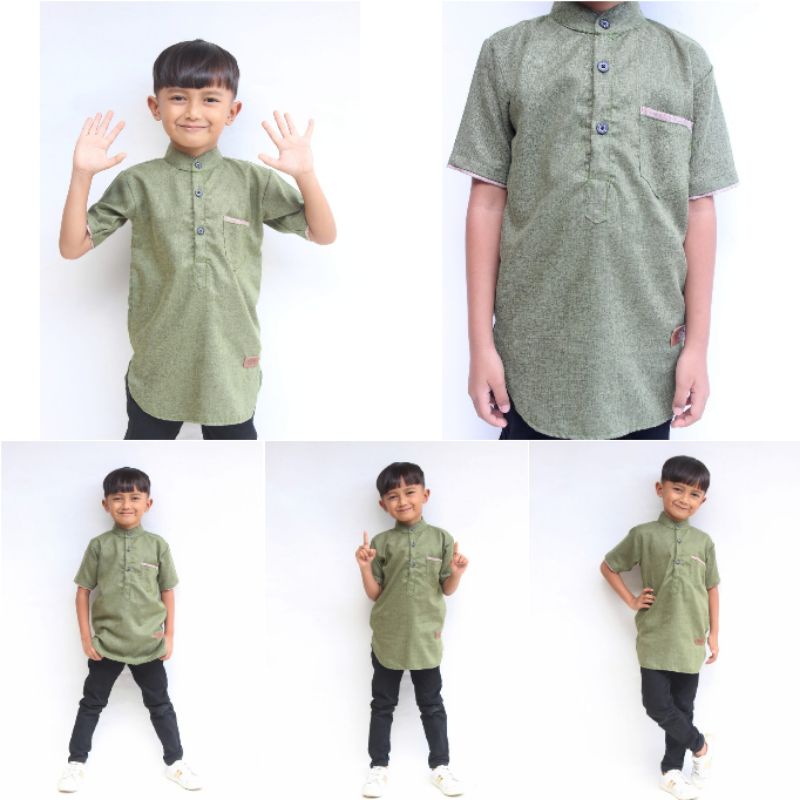 Kurta Anak GAZA Kurta Anak Madeena Fodu 2-8 Tahun Baju Koko Anak Murah