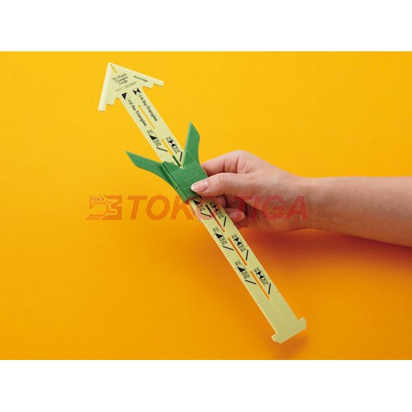 Penggaris Pengukur Tepi Segitiga / Triangle Gauge No Hassle TOYO (ST-A24)