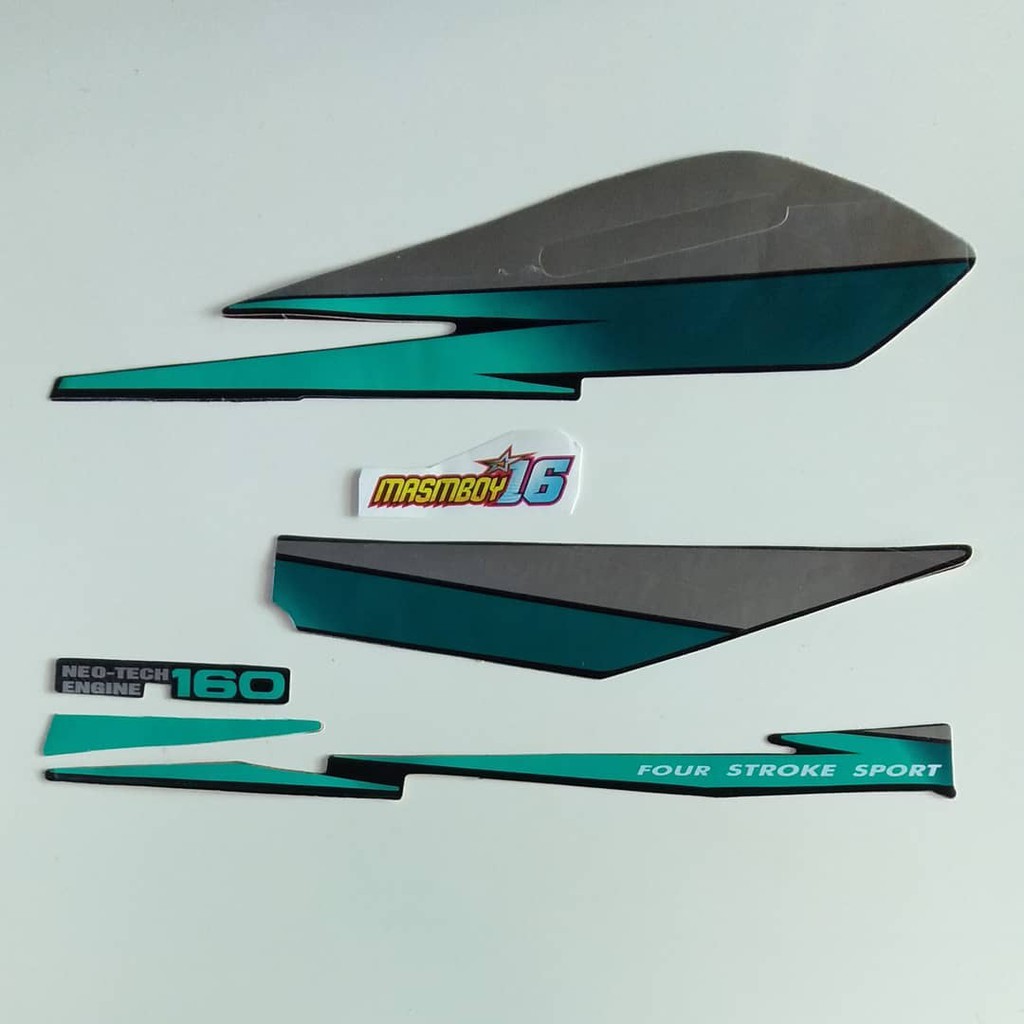 Striping honda GL PRO GL MAX 95 96 1995 1996 hijau abu - abu