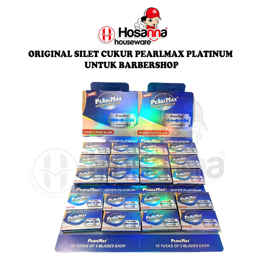 ORIGINAL SILET CUKUR PEARLMAX PLATINUM UNTUK BARBERSHOP