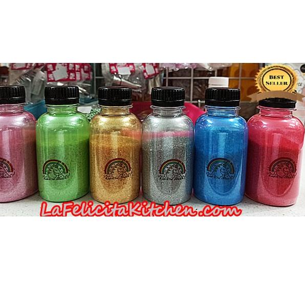 

Terbaru! 100G GOLD SILVER RED GREEN RAINBOW BLUE EMAS PERAK MERAH BIRU PELANGI SANDING SUGAR EDIBLE CAKE KUE FOOD GULA KUE HIJAU DEKORASI HIASAN EMAS .,