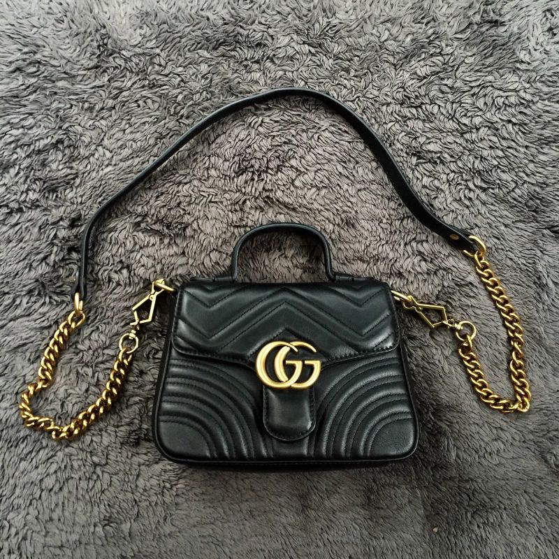 REPRICE GUCCI GG Marmont Mini Top Handle Bag