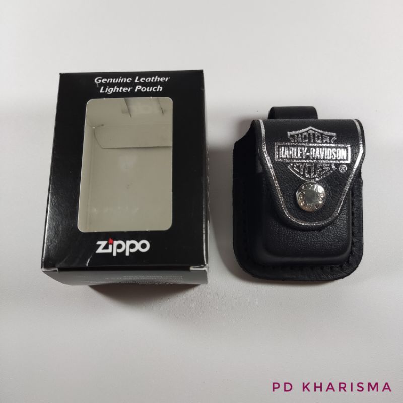 ZIPPO GENUINE LEATHER LIGHTER POUCH HARLEY DAVIDSON