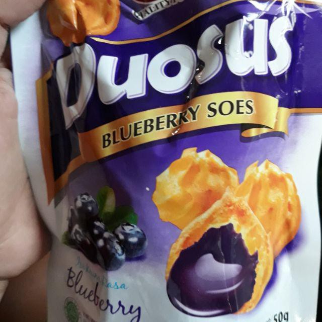 

Duosus Blueberry 35 gr - Kue Sus kering Bluberi Duo Sus