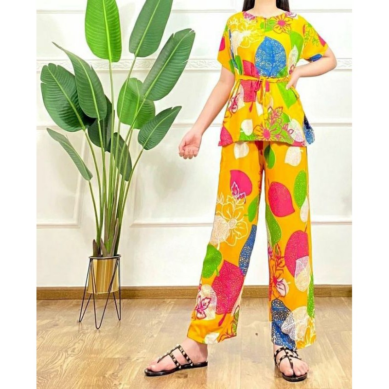 SETELAN KENCANA UNGU ORIGINAL / PIYAMA KENCANA UNGU / PIYAMA MODERN / SETELAN KENCANA UNGU BATIK