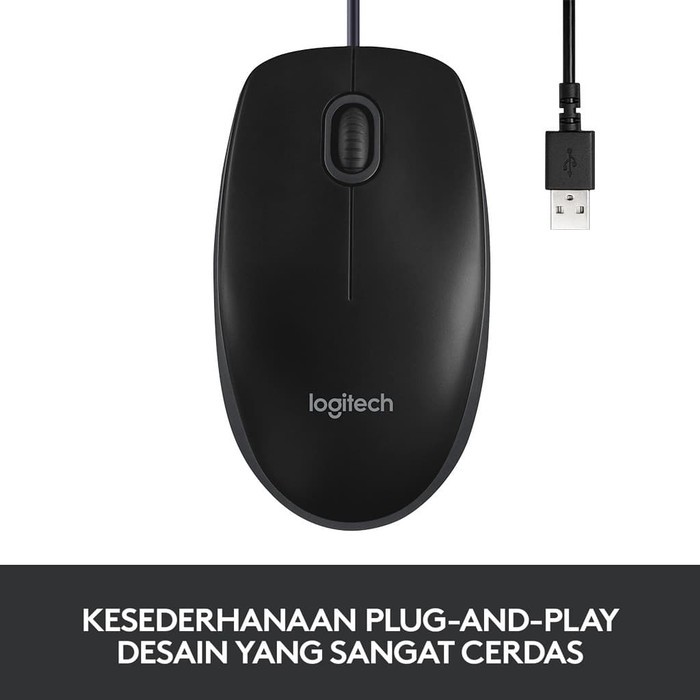 MOUSE USB LOGITECH B100 ORIGINAL