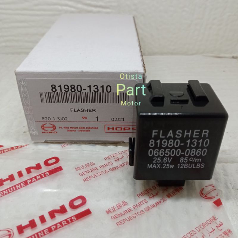 FLASHER FLASER SEIN SEN HINO RANGER HO7C 25.6V 3 PIN 81980-1310 ORI