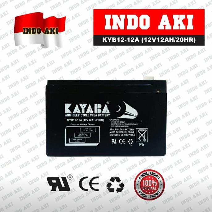 Aki/Baterai(Accu/Battery) Kering(MF) VRLA(UPS) Alt. 12V10Ah 12V 10Ah