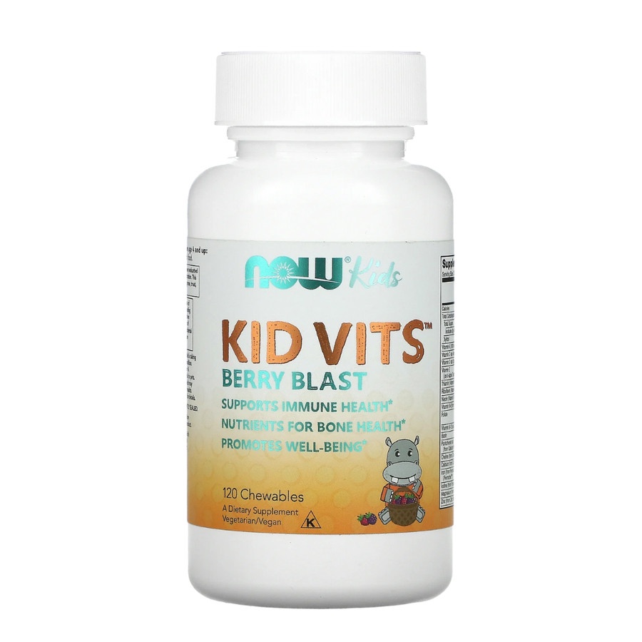 Now Foods Kid Vits BerryBlast 120 Chewables MultiVitamin Suplemen Anak