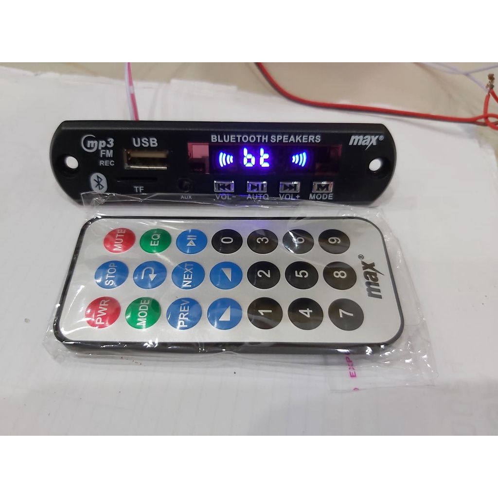 Kit Mp3 Player Bluetooth Merk MAX Standard + Record