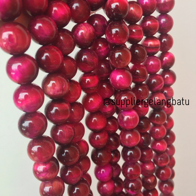 red tiger eye biduri sepah merah mata singa 12mm natural akik bahan batu alam mata singa kerajinan