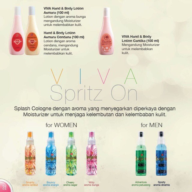 Viva Hand &amp; Body Lotion Asmara Cendana 100 Ml