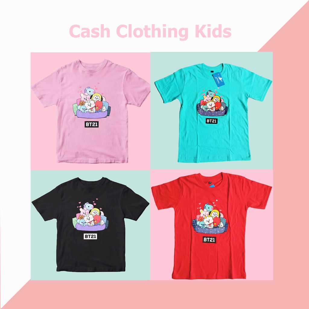 BAJU ANAK BT21 KAOS BT21 ANAK BAJU BT21 ANAK PEREMPUAN BAJU BTS ANAK PEREMPUAN BAJU BTS BT21