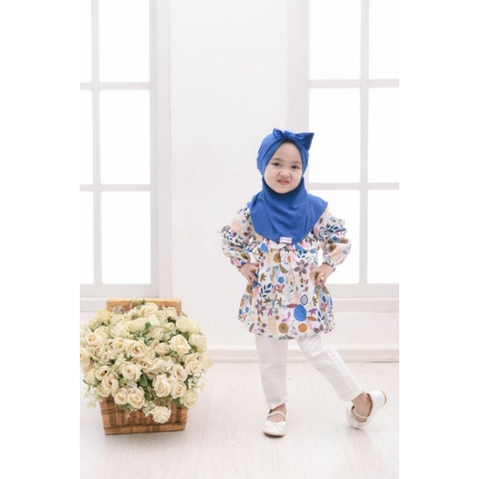 Tunik Anak motif bunga Zara original by Viola kids