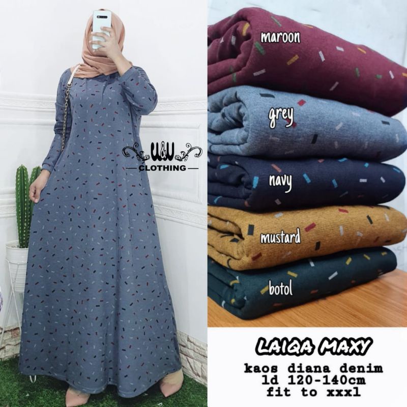 GAMIS LD 120 130 DENIM DIANA JUMBO LAIQA MAXY TAROSA
