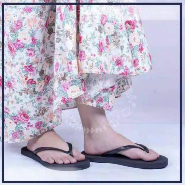 Sandal Jepit Wanita Sandal Wudhu Polos Khusyu