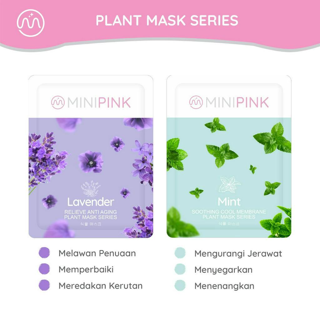 MINIPINK  Fruit Mask Series Sheet Mask Masker Wajah Mini Pink MP001