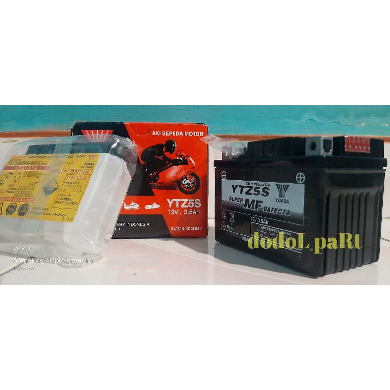 Aki Akki Accu Batree Kering Yuasa YTZ5S Vario Beat Scoopy Karisma Supra 125  Mio J 125 Vixion Spin