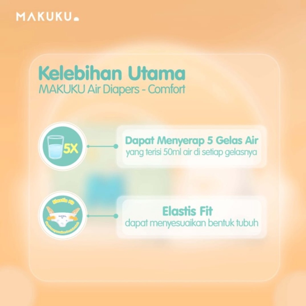 Makuku Air Diapers Comfort Pants M34/L32/Xl32/Xxl28/ Toko Makmur Online