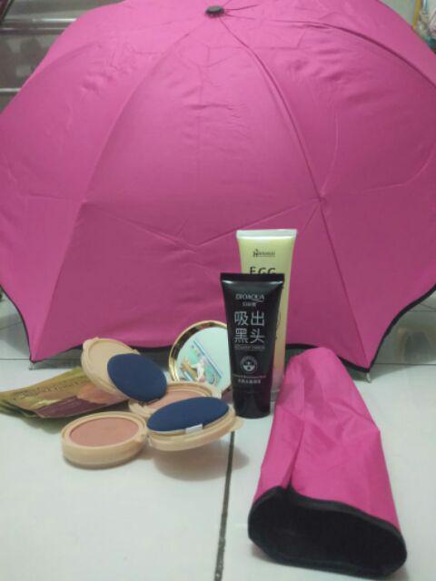 Payung Magic 3d Muncul Motif Jika Basah Bonus Sarung Payung