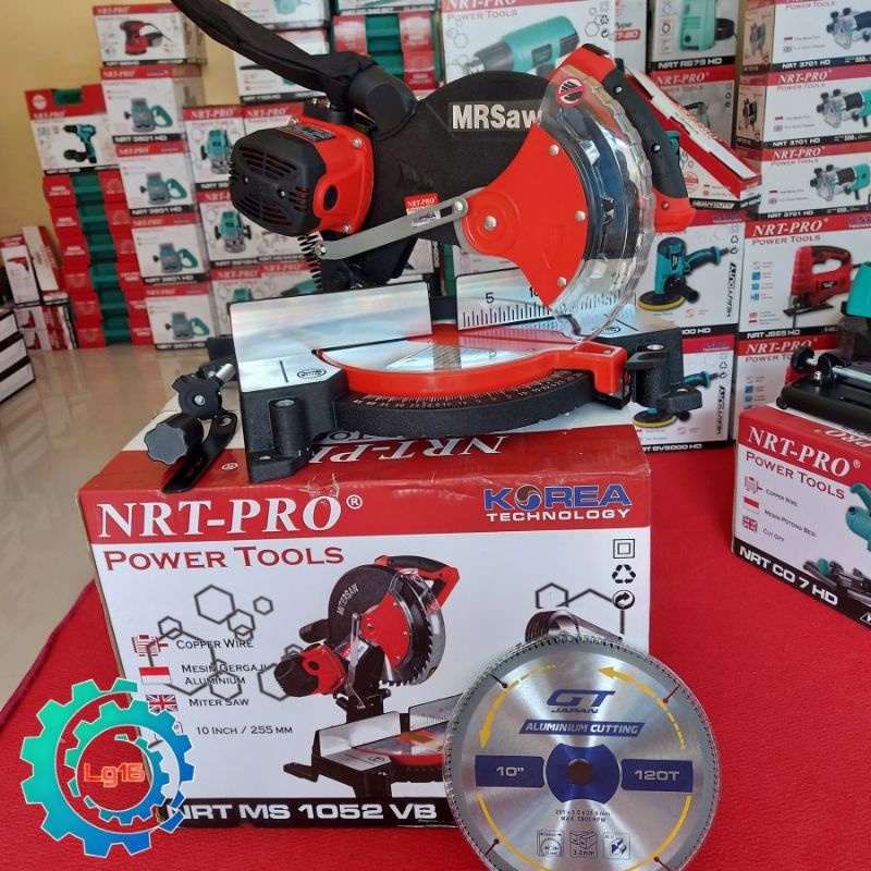 NRT-PRO MS 1052 VB Mitersaw 10" inchi Gergaji Alumunium