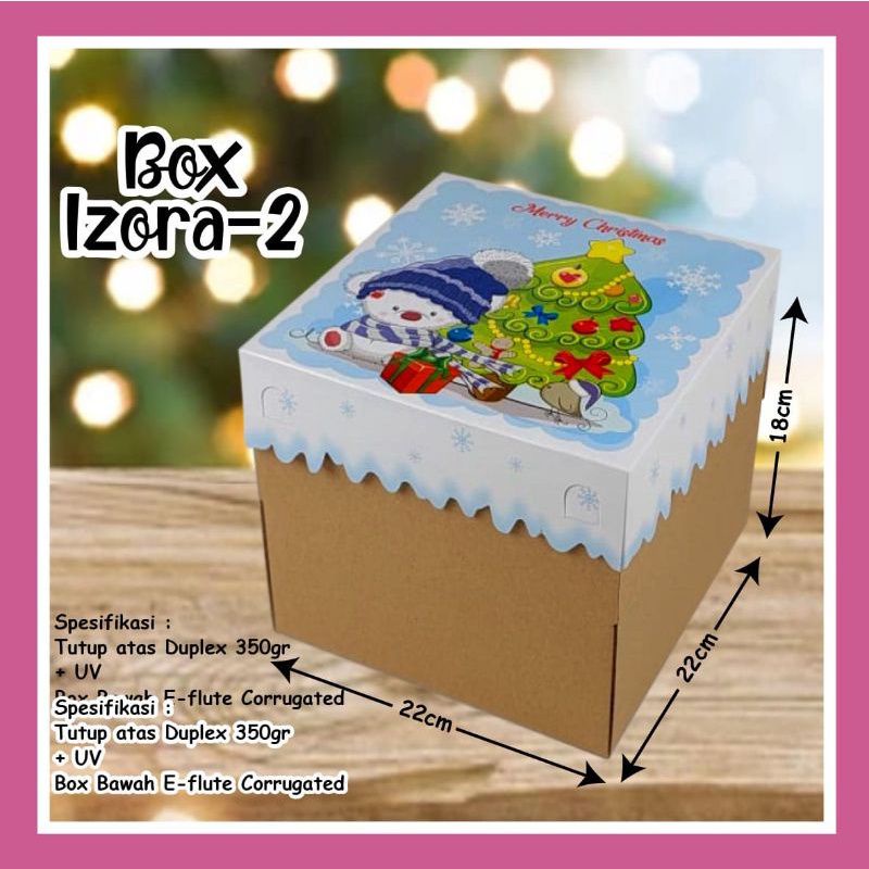 

box kue/box hampers natal (satuan)