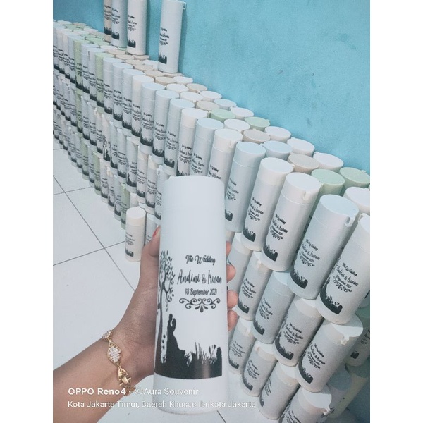 botol kaca kaktus +sablon